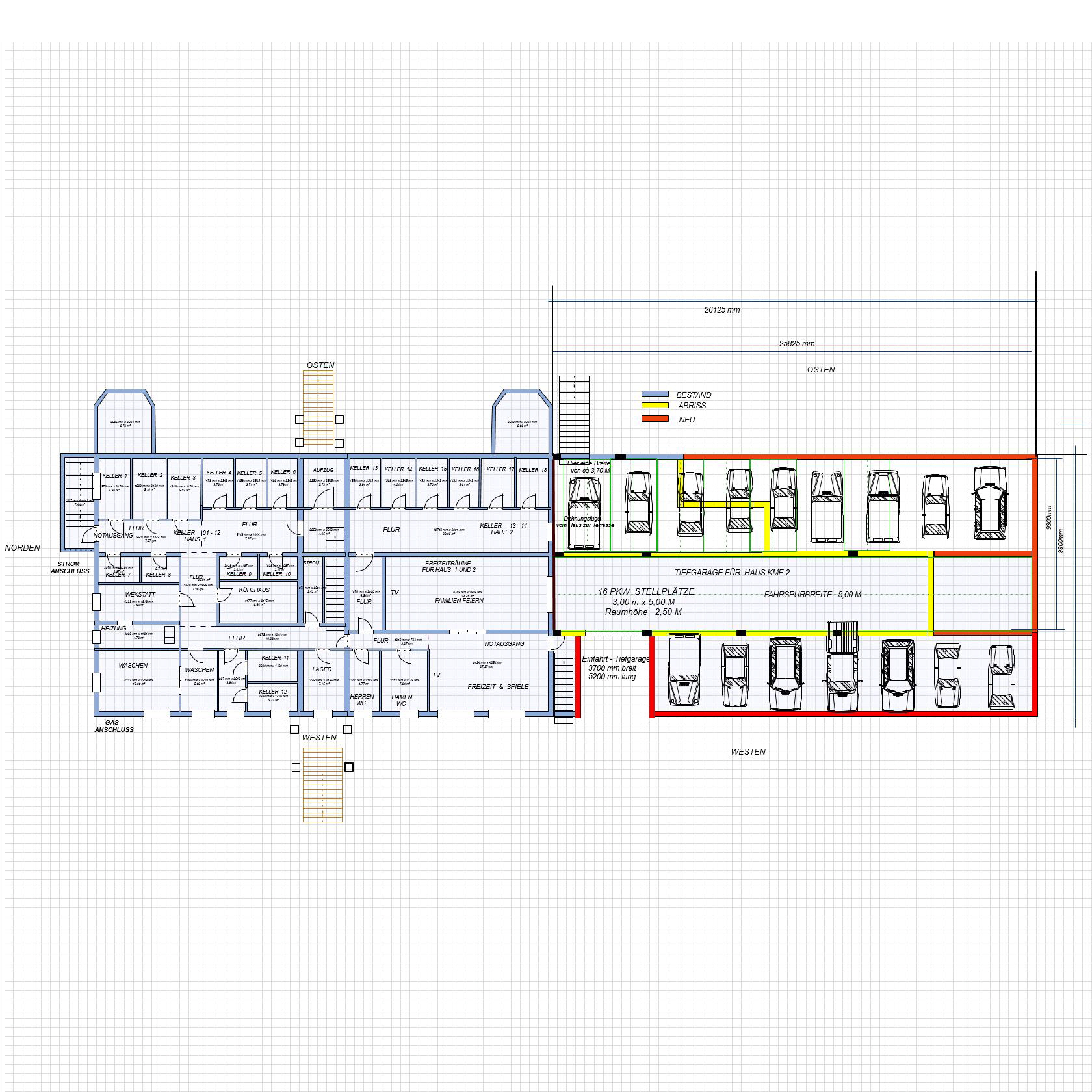 KME-KELLER   mit  BUNGALOW´s auf der Tiefgarage  2024