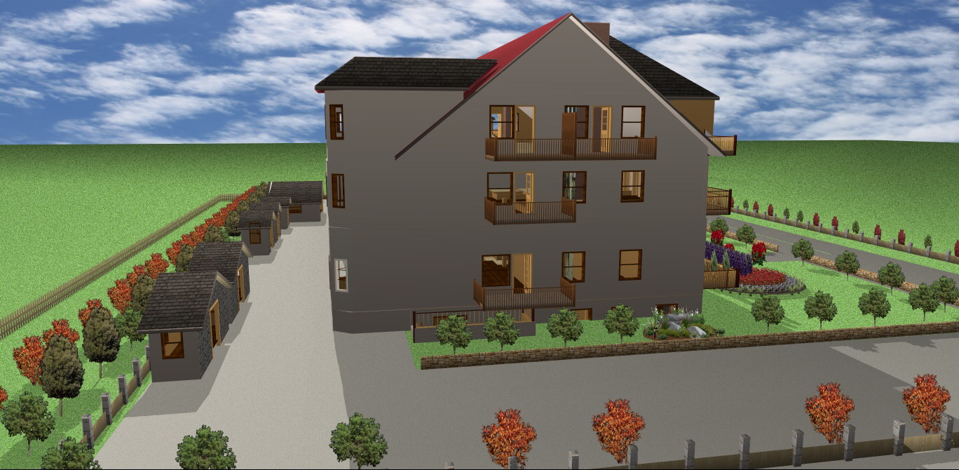 KME 11 mit Fahrstuhl im Haus & Haus 2    NORD - OST